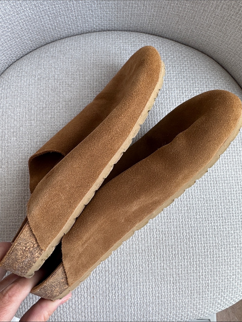 Seychelles Routine Slip-On Mules shoe feels like home 8.5 suede taupe minimalist - Picture 7 of 11